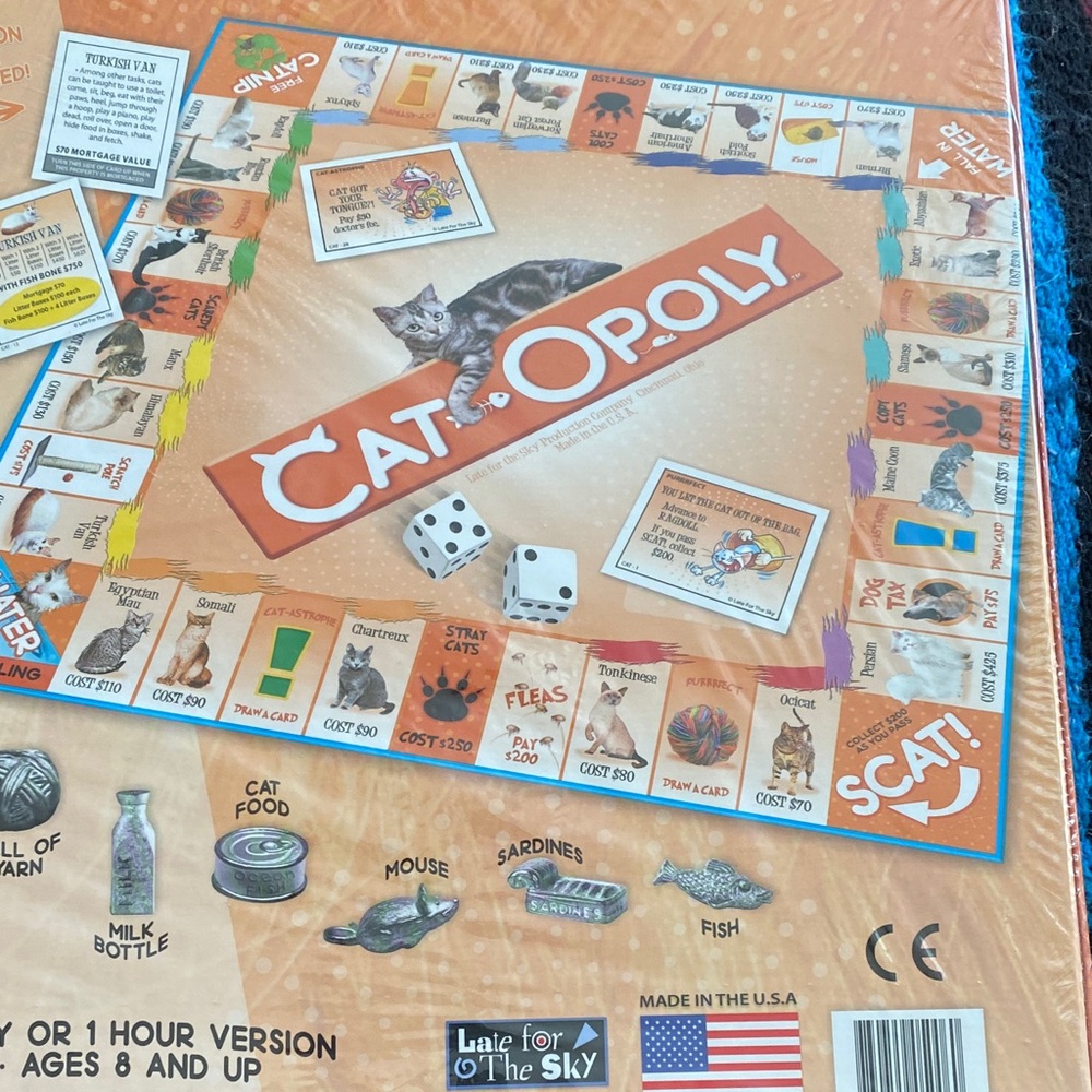 Cat-opoly Family Board Game - new, never opened, plastic intact - Picture 4 of 5